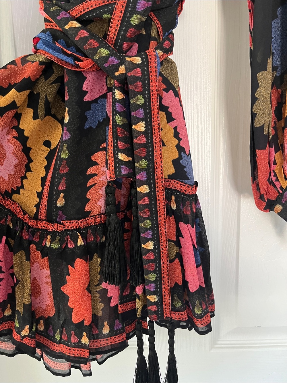 FARM Rio Black Multicolor Floral Mini Dress - Picture 2 of 5
